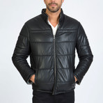 Army Leather Reversible Jacket // Black (L)