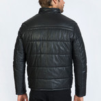 Army Leather Reversible Jacket // Black (M)