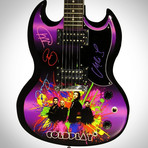 Coldplay // Band Autographed Guitar