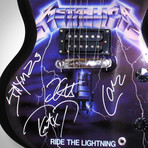 Metallica // Ride The Lightning Band Autographed Guitar