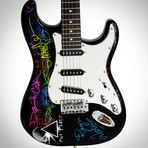 Pink Floyd // Dark Side Of The Moon Band Autographed Sawtooth Guitar