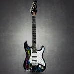 Pink Floyd // Dark Side Of The Moon Band Autographed Sawtooth Guitar