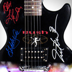 Rush // Band Autographed Guitar