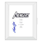 Signed + Framed Script // Avengers