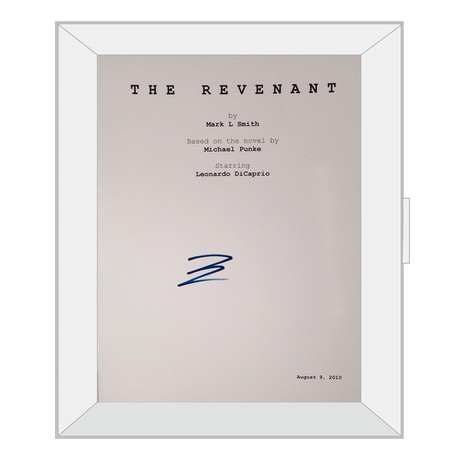 Signed + Framed Script // The Revenant