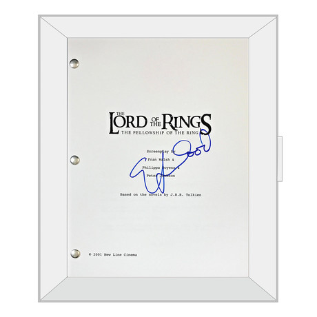 Signed + Framed Script // Lord of the Rings