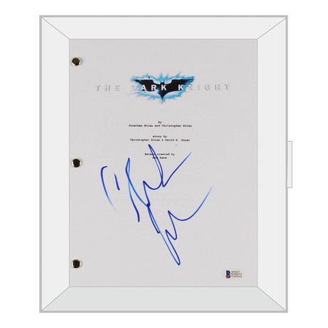 Signed + Framed Script // The Dark Knight