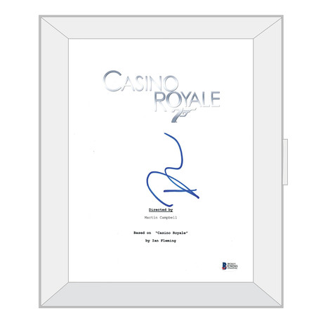 Signed + Framed Script // Casino Royale