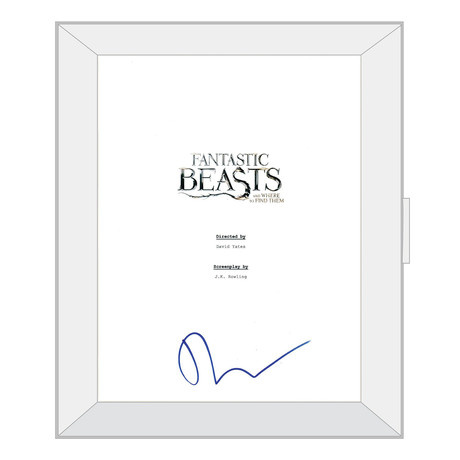 Signed + Framed Script // Fantastic Beasts and Where to Find Them