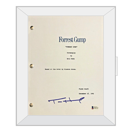 Signed + Framed Script // Forrest Gump