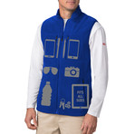 Men's Fireside Fleece Vest // Royal Blue (XS)
