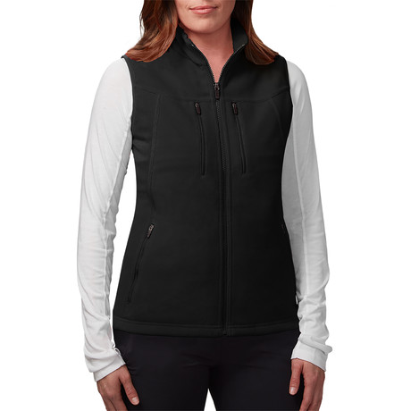 Women's Fireside Fleece Vest // Black (XS)