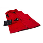 Women's Fireside Fleece Vest // Flame Red (L)