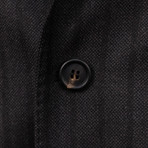Johnathan Striped Wool 3/2 Button Suit // Brown (Euro: 46)