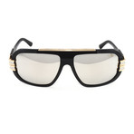 CZ882 Sunglasses // Matte Black + Gold