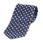Neck Tie // Navy Blue + White Floral