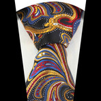 Celino // Silk Neck Tie // Multi Color Paisley