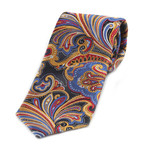 Celino // Silk Neck Tie // Multi Color Paisley