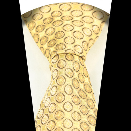 Neck Tie // Gold Circles
