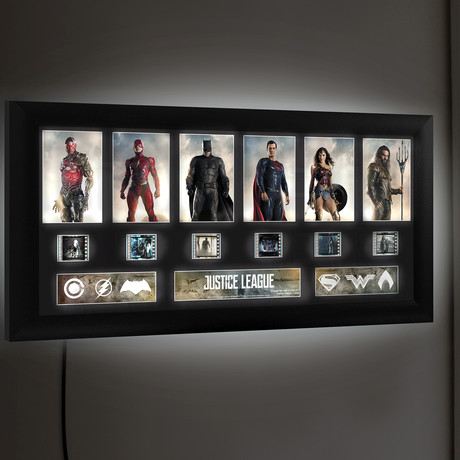 Justice League // Deluxe FilmCells Presentation with Backlit LED Frame