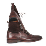 Ankle High Wingtip Boot // Brown (Euro: 37)