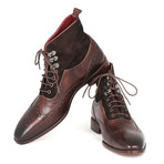 Ankle High Wingtip Boot // Brown (Euro: 45)