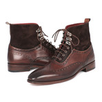 Ankle High Wingtip Boot // Brown (Euro: 43)