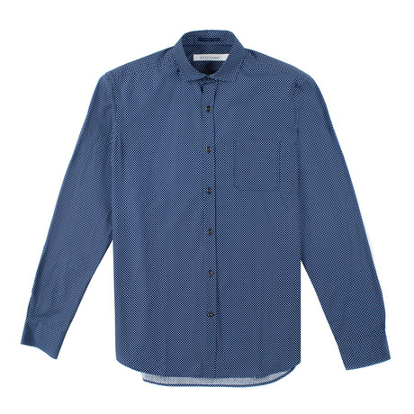 Gaufre Dress Shirt // Pattermed Blue (S)