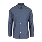 Dimp Dress Shirt // Navy Geometric (L)