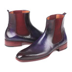 Chelsea Boots // Navy + Purple (US: 9.5)