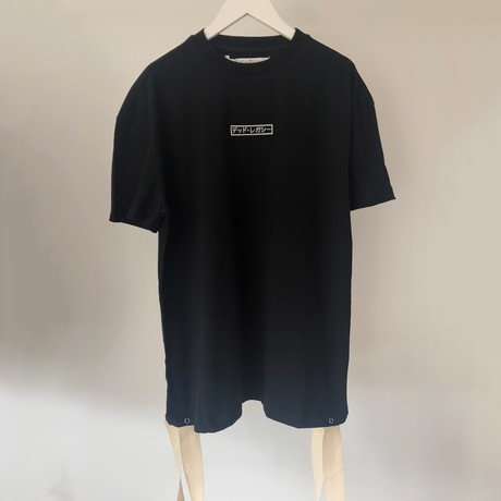 Embroidered Chest Tee // Black (XS)