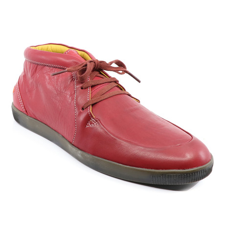 Theo Lace-Up Boots // Red (Euro: 40)