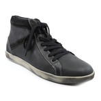 Taggart Smooth Lace-Up Sneaker // Black (Euro: 45)
