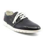 Cap Oxford Dress Shoes // Black + White (Euro: 41)