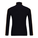 Holden Jersey Sweater // Navy + Tan (XL)