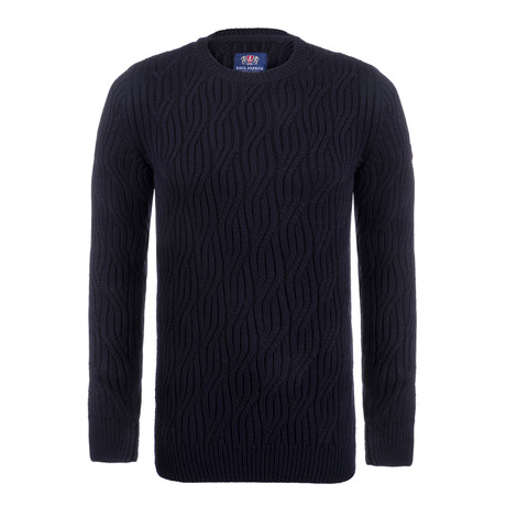 Orly Jersey Sweater // Navy (L)