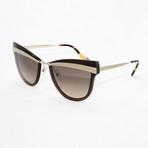 Women's PR12US Sunglasses // Sand Pale Gold + Brown