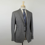 Belvest // Cashmere Blend + Leather 3/2 Button Sport Coat // Gray (Euro: 50)