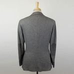 Belvest // Cashmere Blend + Leather 3/2 Button Sport Coat // Gray (Euro: 50)