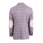Pal Zileri // Plaid Wool Blend Sport Coat // Purple (Euro: 46)