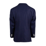 Pal Zileri // Woven Wool Blend Two Button Sport Coat // Navy Blue (Euro: 46)