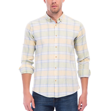 Long Sleeve Button-Up // Green (S)