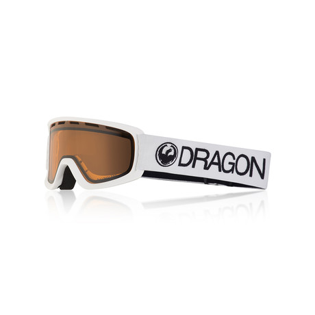 Dragon LIL D Snow Goggles // White LUMALENS® Amber