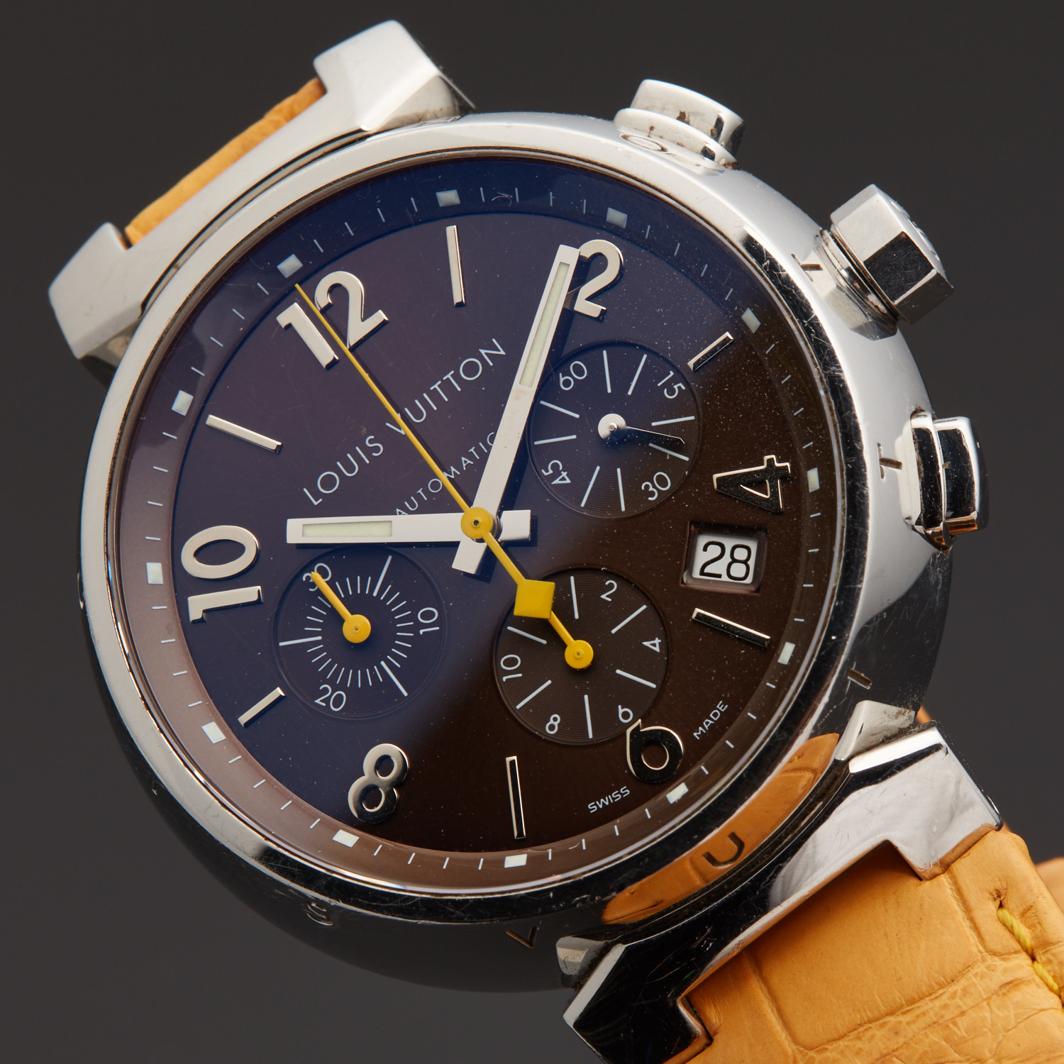 Louis Vuitton Tambour Chronograph Automatic // Q1121 // PreOwned