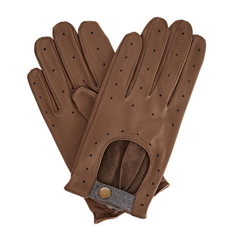 Bernard Leather Driving Gloves // Grey (S)