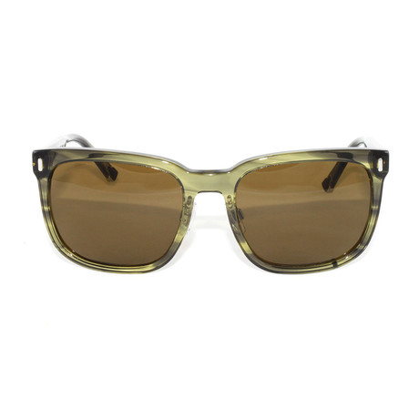 Men's DG4271 Sunglasses // Striped Olive Green