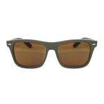 Unisex DG6095 Sunglasses // Top Crystal + Green Rubber