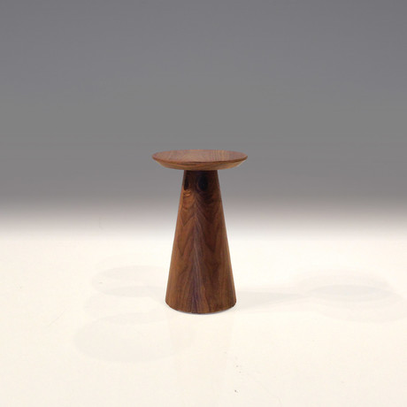 Tower // 16" Small End Table // Natural Walnut