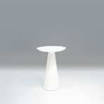 Tower // 20" Medium End Table // High Gloss White