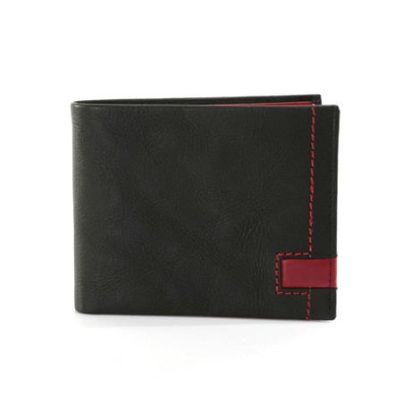 Wallet // Black + Red Trim